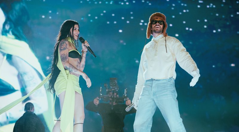 Cazzu fue la invitada especial de Bad Bunny en el Monumental